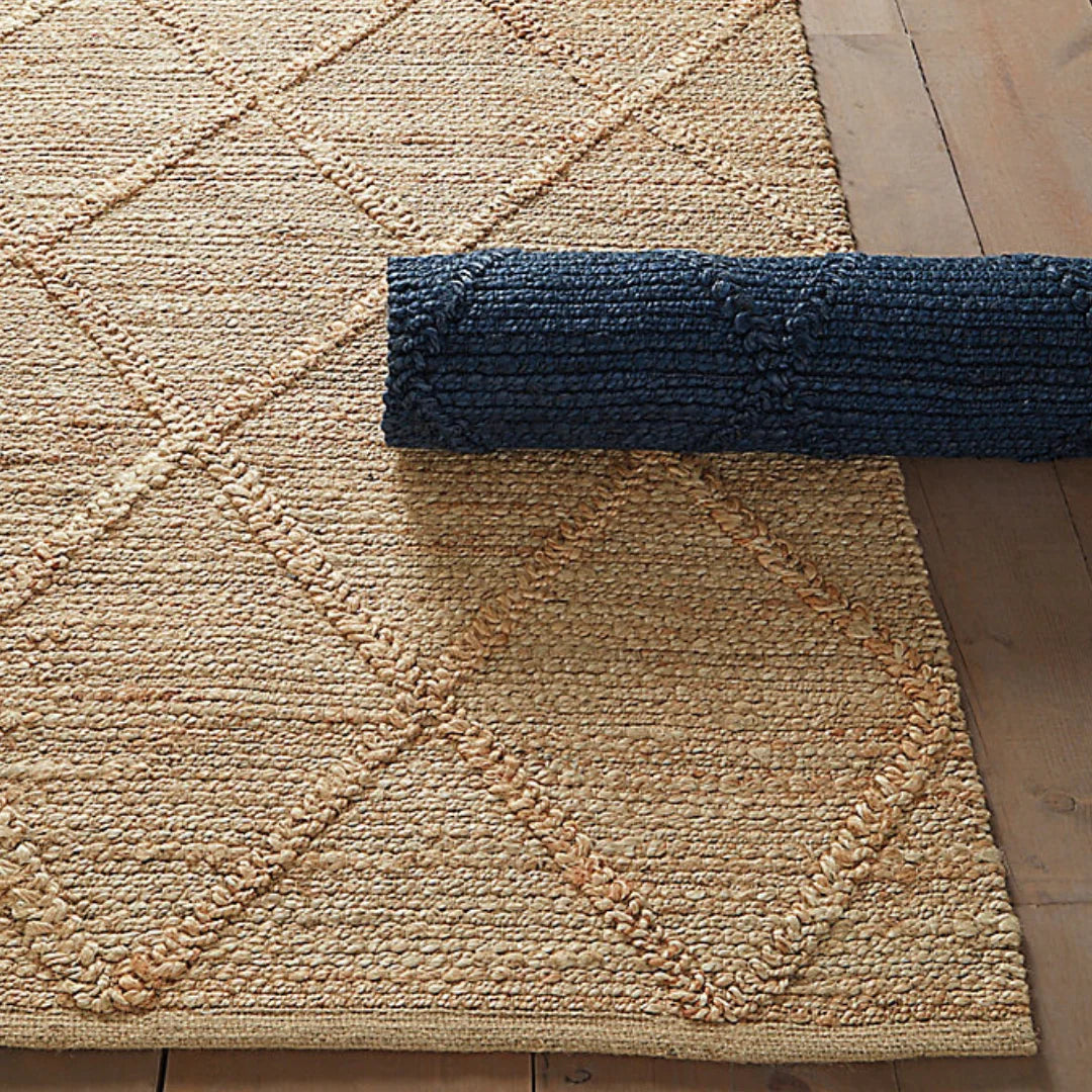 Handmade Woven Jute Rug 24" x 36'’ Eco-Friendly