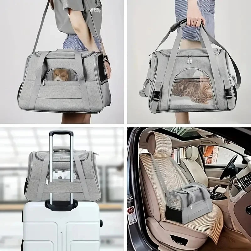 Pet Carrier for Large/Medium Cats, Small Dogs