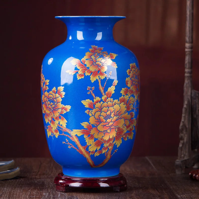New Handmade Chinese Jingdezhen Style Porcelain Vase