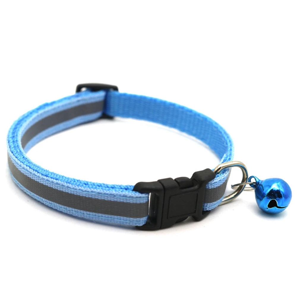 Reflective Night Safety Kitten Collar; Adjustable