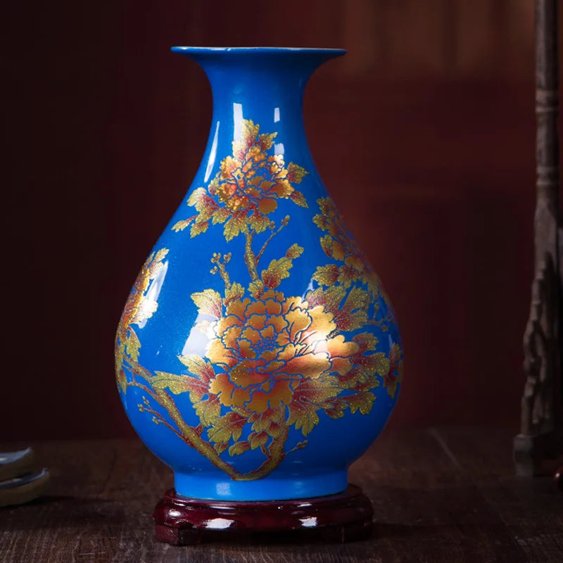 New Handmade Chinese Jingdezhen Style Porcelain Vase