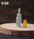 100% Pure Silver Tibetan Buddhist Prayer Pendant