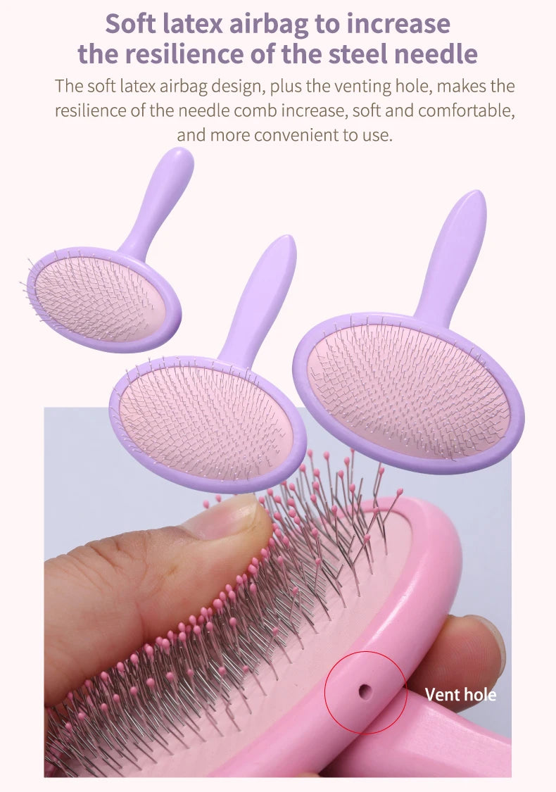 Professional Pet Grooming, Massage Pin Brush