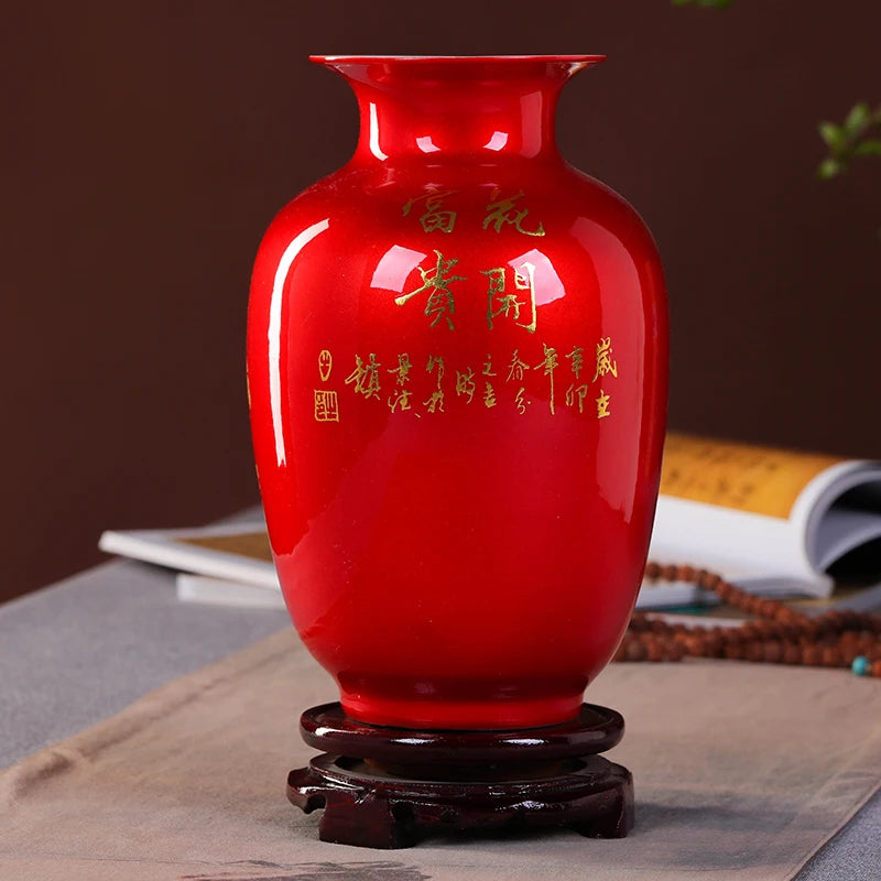 New Handmade Chinese Jingdezhen Style Porcelain Vase