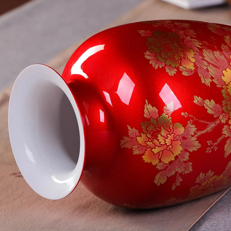 New Handmade Chinese Jingdezhen Style Porcelain Vase