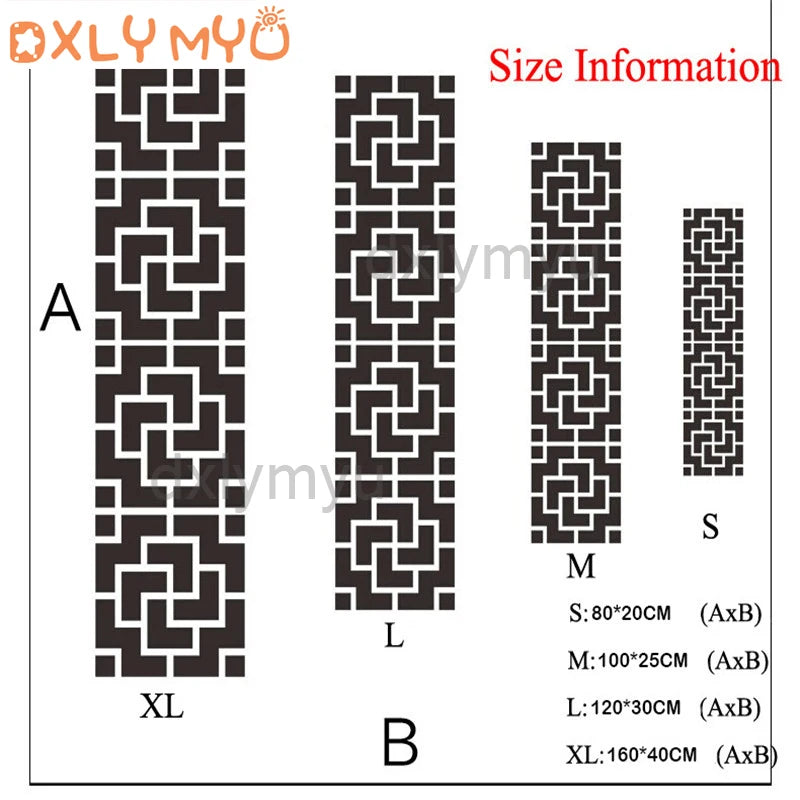 3D Creative Wall Stickers Geometric Quadrangle Design