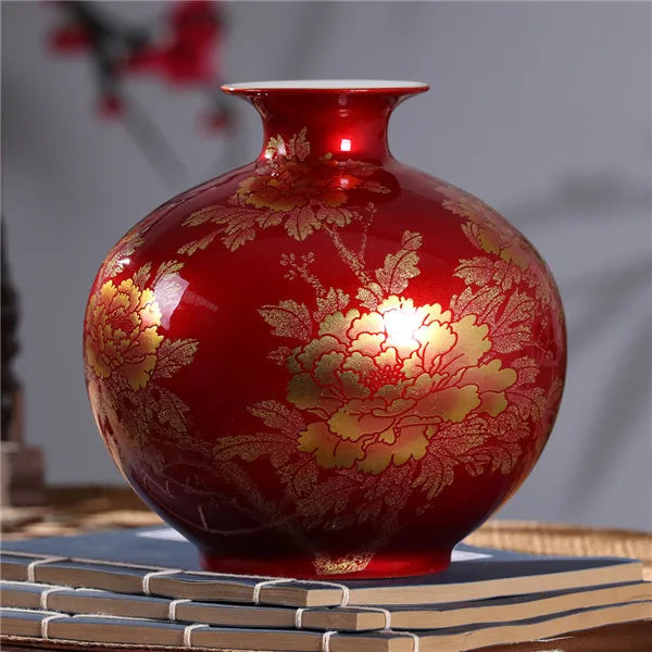 New Handmade Chinese Jingdezhen Style Porcelain Vase