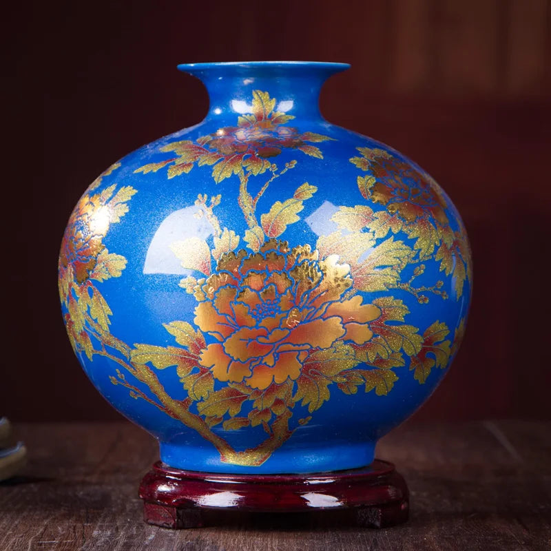 New Handmade Chinese Jingdezhen Style Porcelain Vase