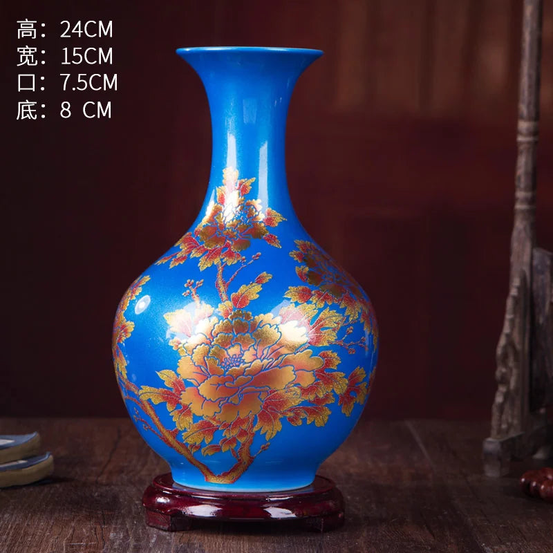 New Handmade Chinese Jingdezhen Style Porcelain Vase