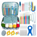 Complete Set of Crochet Knitting Materials; Portable Bag
