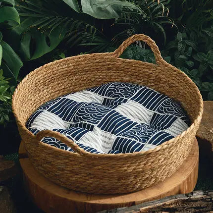 Handmade Bamboo Cat Bed Scratch Board