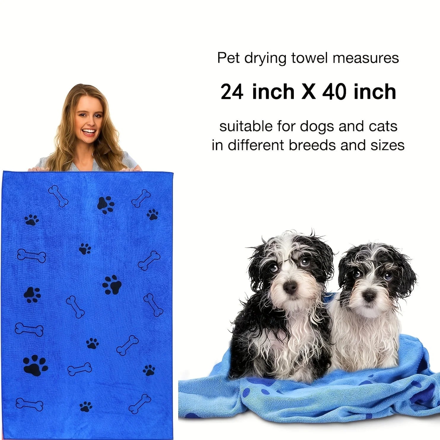 1 pc. Quick-Drying, Super Absorbent Microfiber Towel