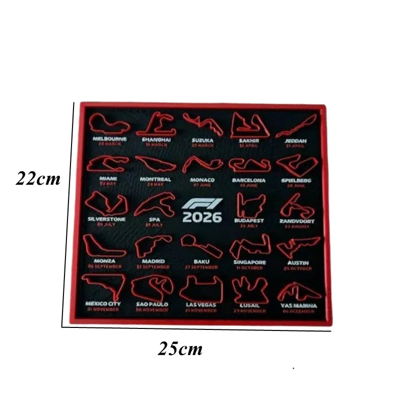 2026 F1 Racing Map Poster Print