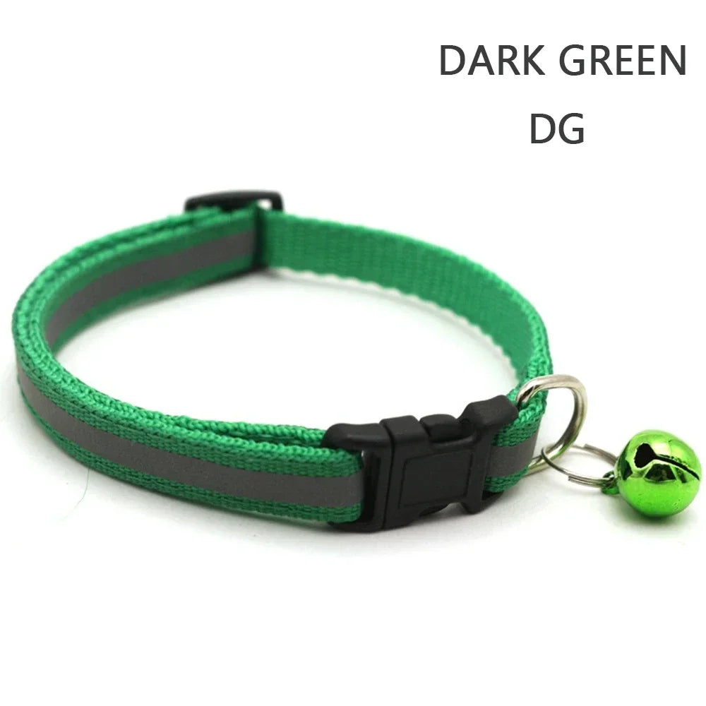 Reflective Night Safety Kitten Collar; Adjustable