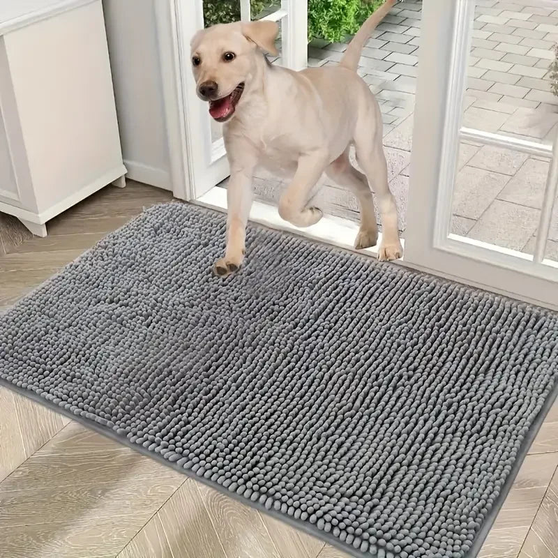 Dirty Paws Mat; Absorbs Moisture, Sand, Dirt, Washable