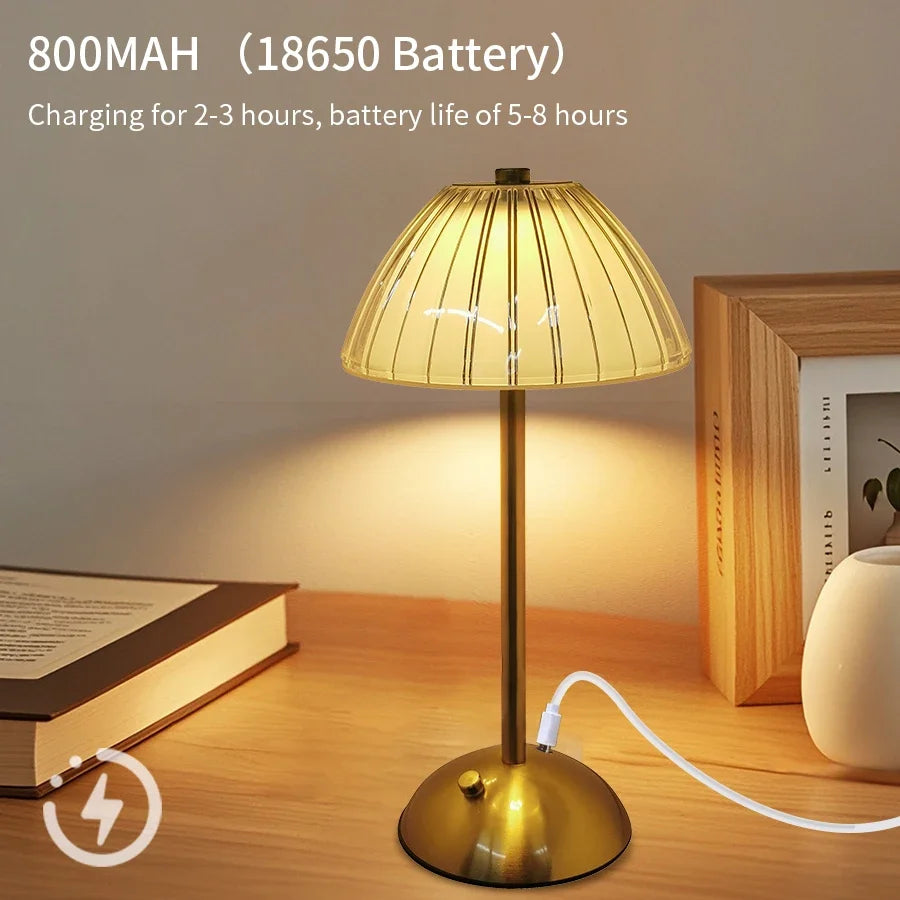 LED Table Lamp, Touch Sensor, Wireless; 4 Styles