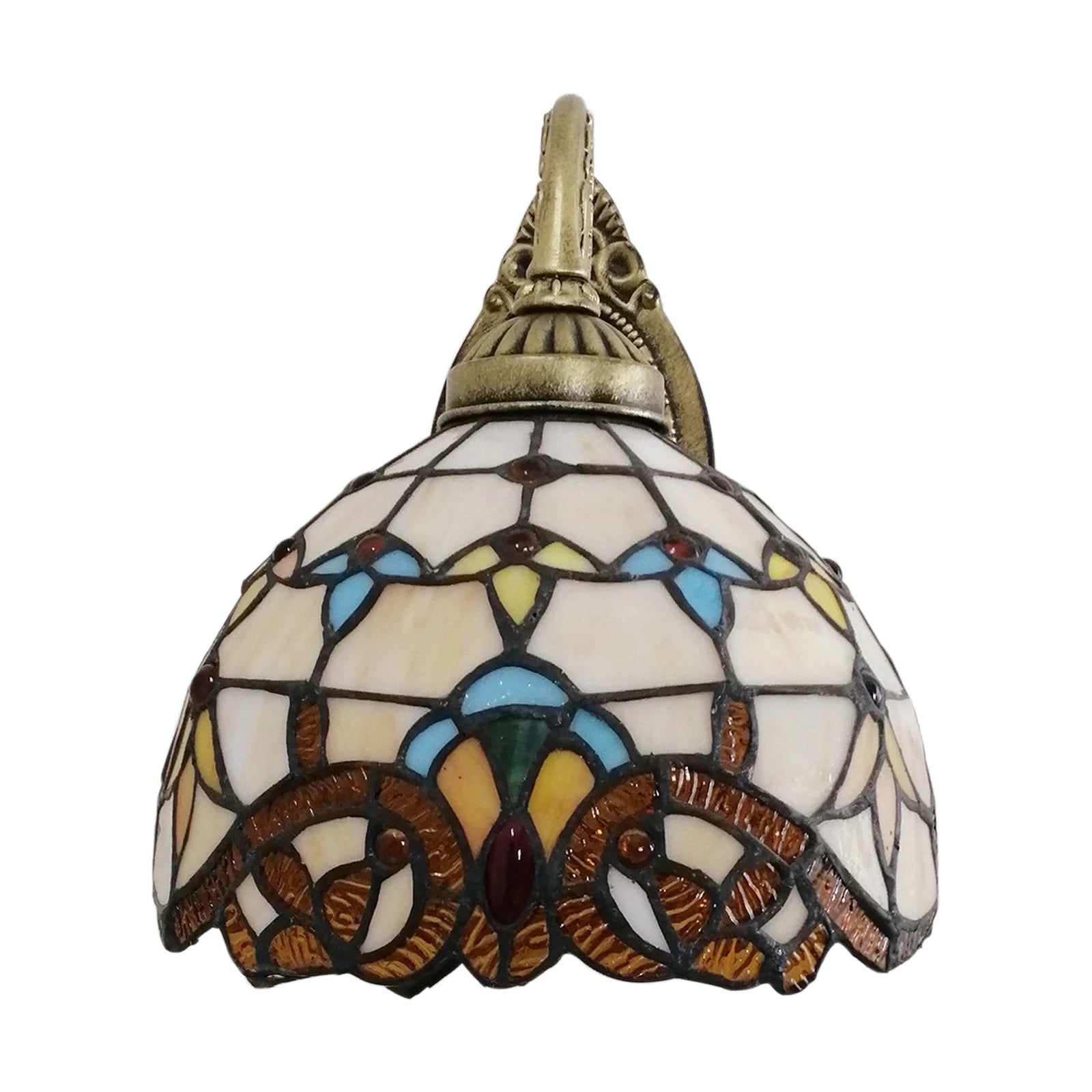 Tiffany Style Glass Dome Wall Lamp