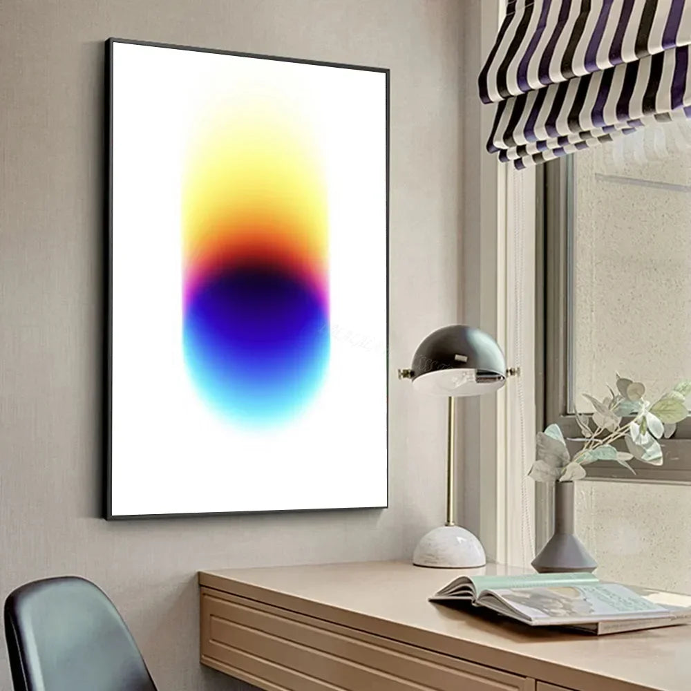 Gradient Halo Modern, Minimalist Canvas Wall Art