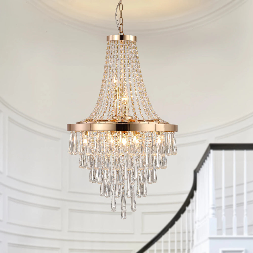Large Luxurious Crystal Chandelier