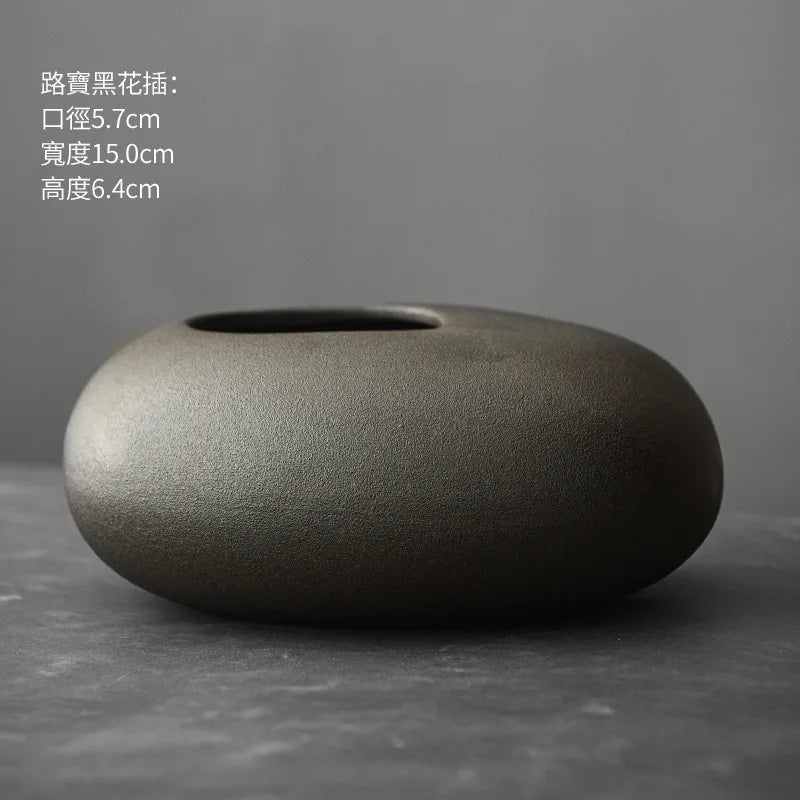 Japanese Style Abstract Pottery Vase