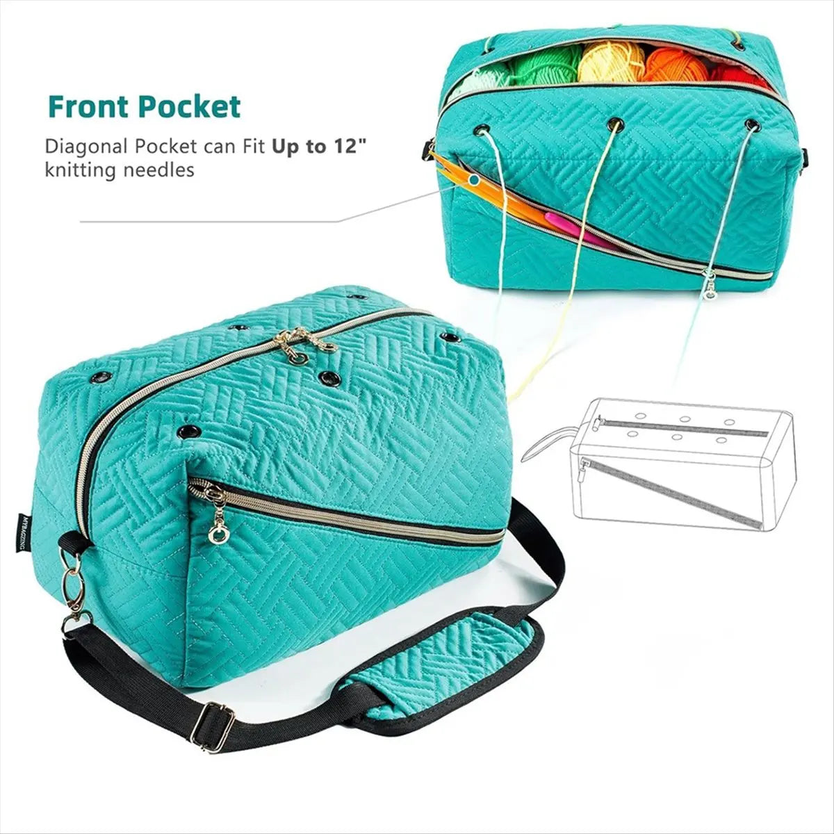 Crochet Yarn/Supplies Organizer Bag
