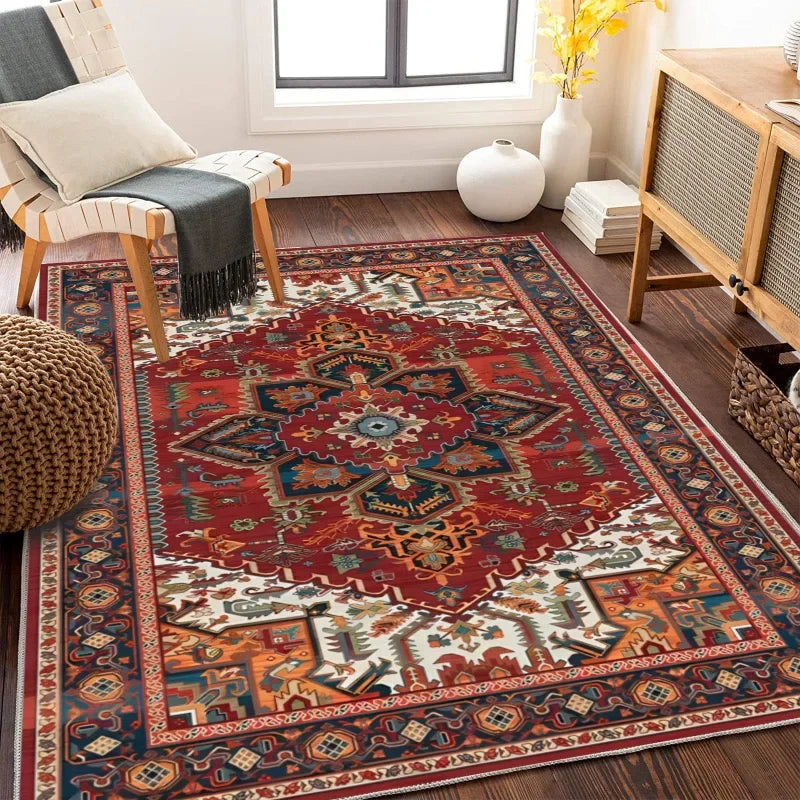 Retro Thickened Persian Style Carpet; 3 Designs, 8 Sizes