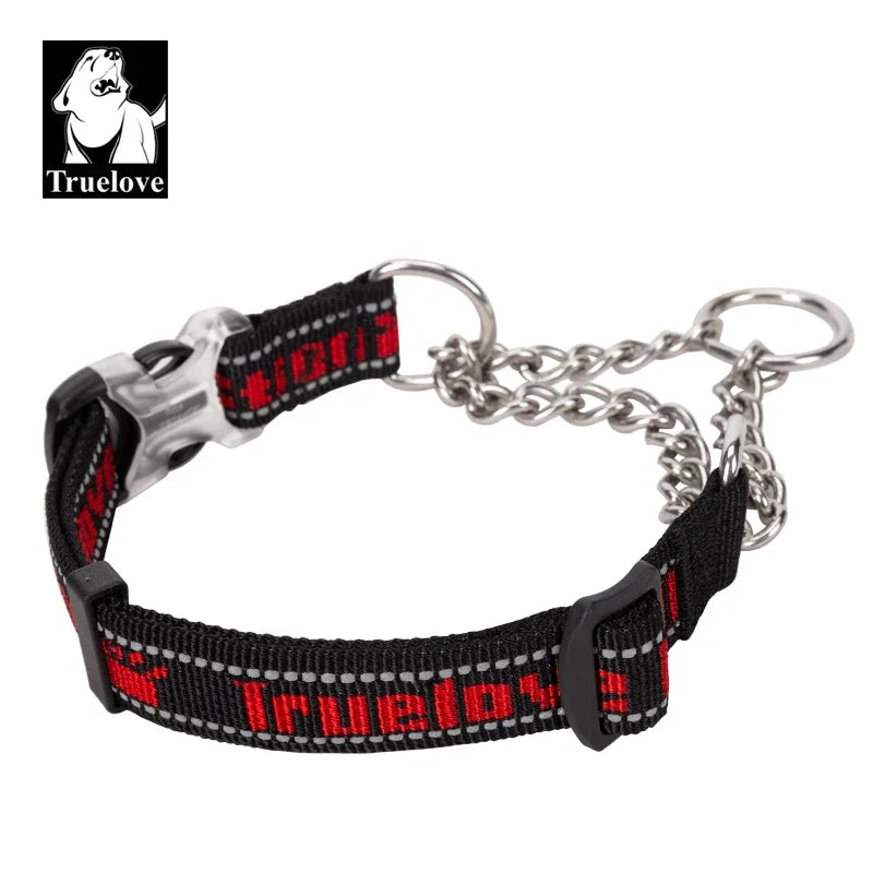 No-Pull Stainless Steel Nylon Dog Training Collar