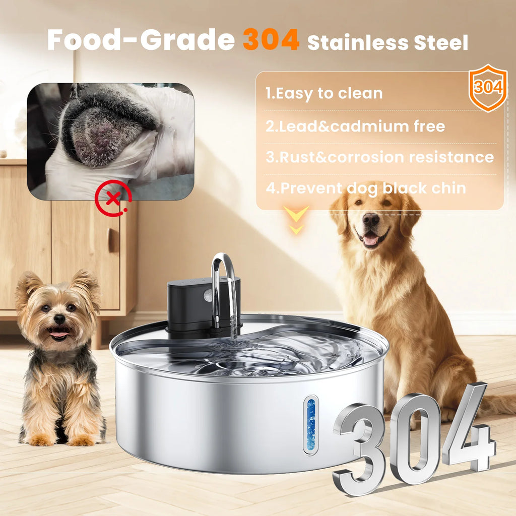 12L Pet Fountain, Motion Sensor, Rechargeable