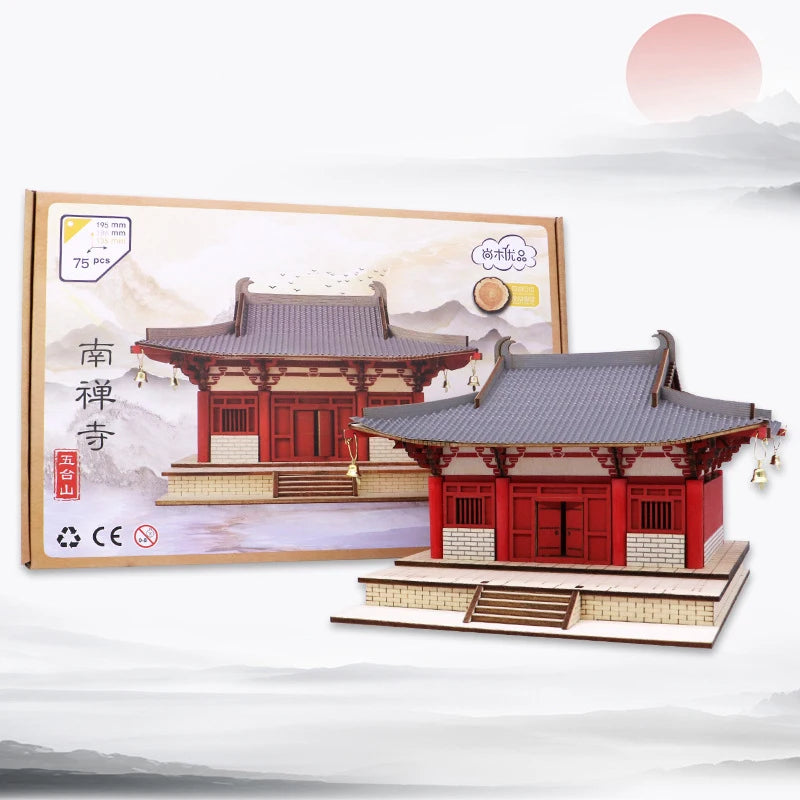 3D Puzzle Kits; Adult Chinese Style Building