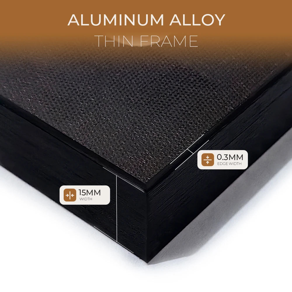 Modern Desert Night Moon Giant Cactus Print