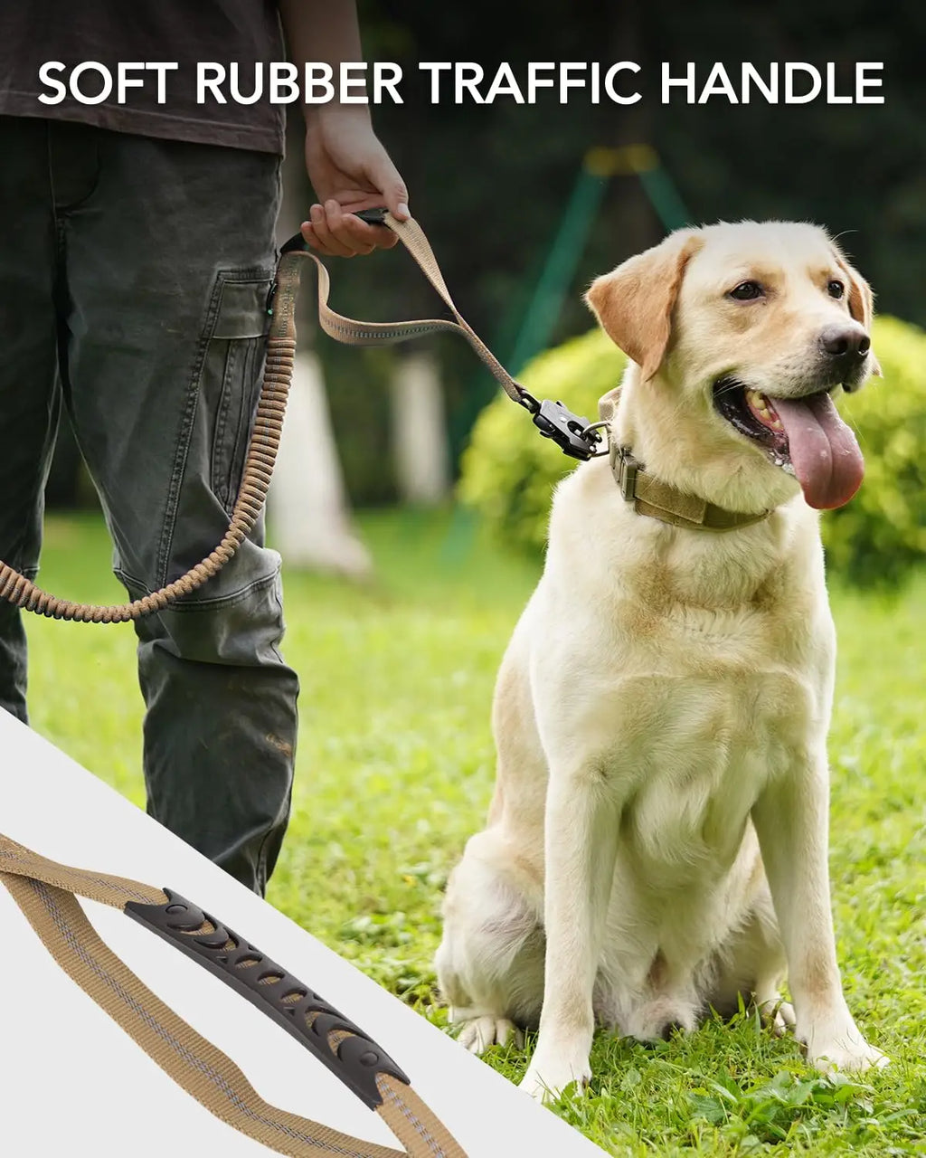 Military-Grade Tactical Dog Collar with Handle