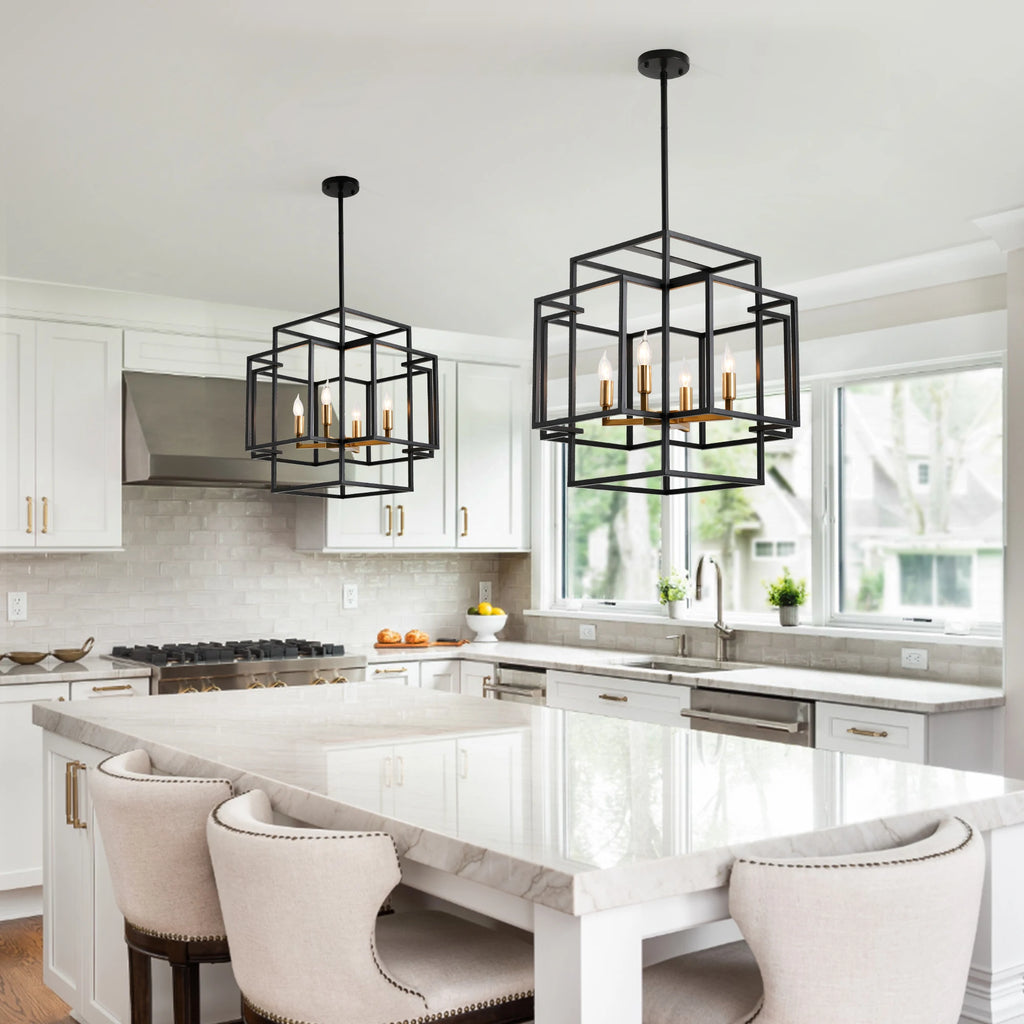 Industrial Farmhouse Style Hanging Chandelier