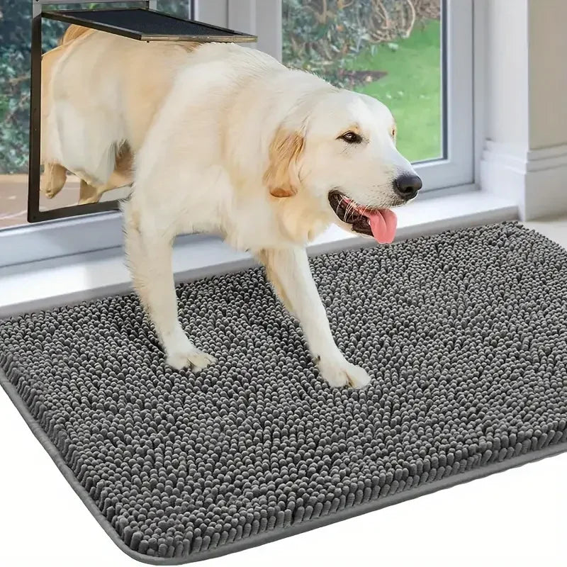 Dirty Paws Mat; Absorbs Moisture, Sand, Dirt, Washable