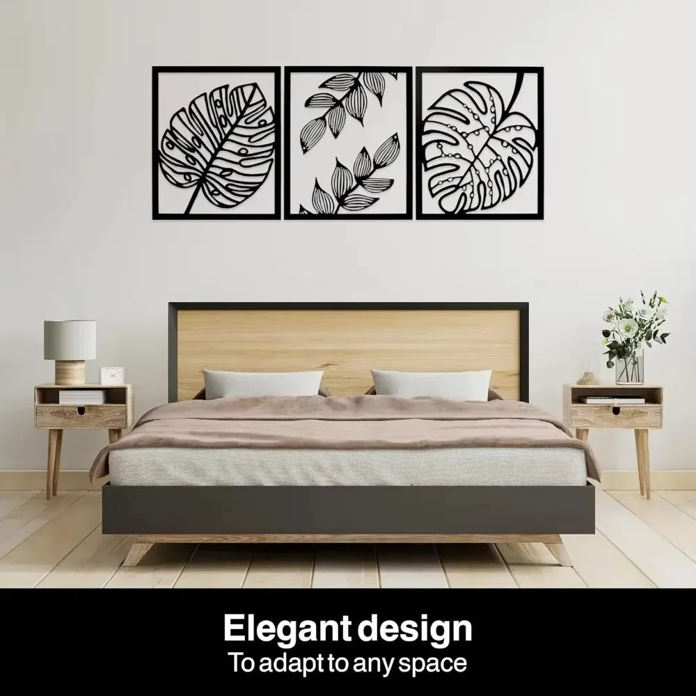 Set of 3; Gorgeous Modern Metal Wall Decor