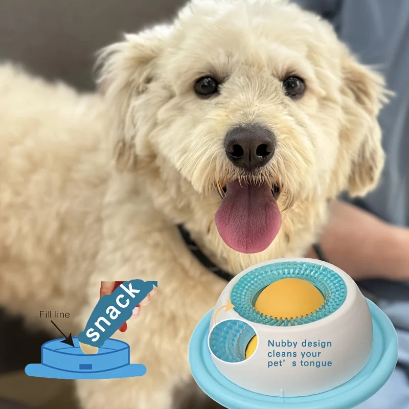 Licking Plate Slow Feeder; Interactive Snack Bowl