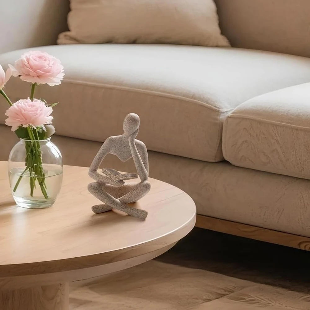 Person Who is Thinking, Abstract Thinker Sculpture