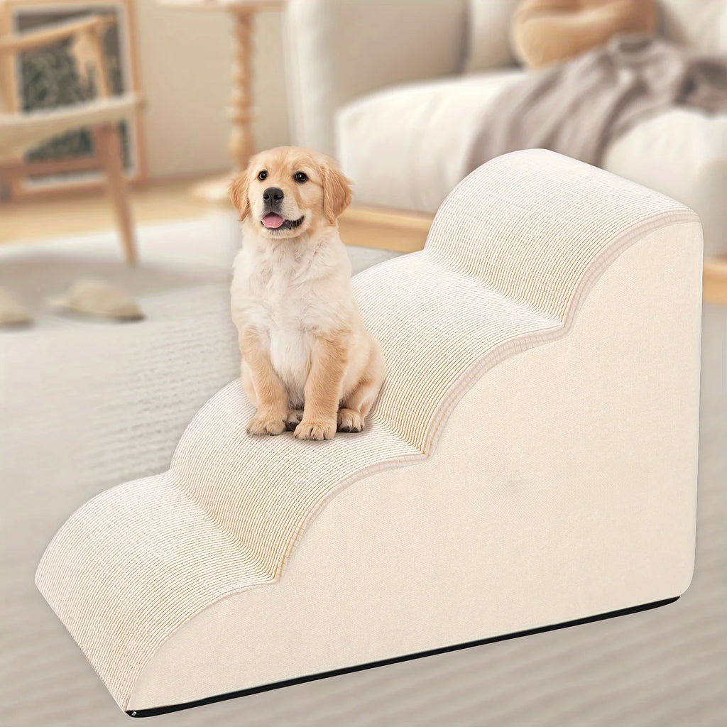 2/3/4 Tier Pet Stairs, Ramp, Washable Cover