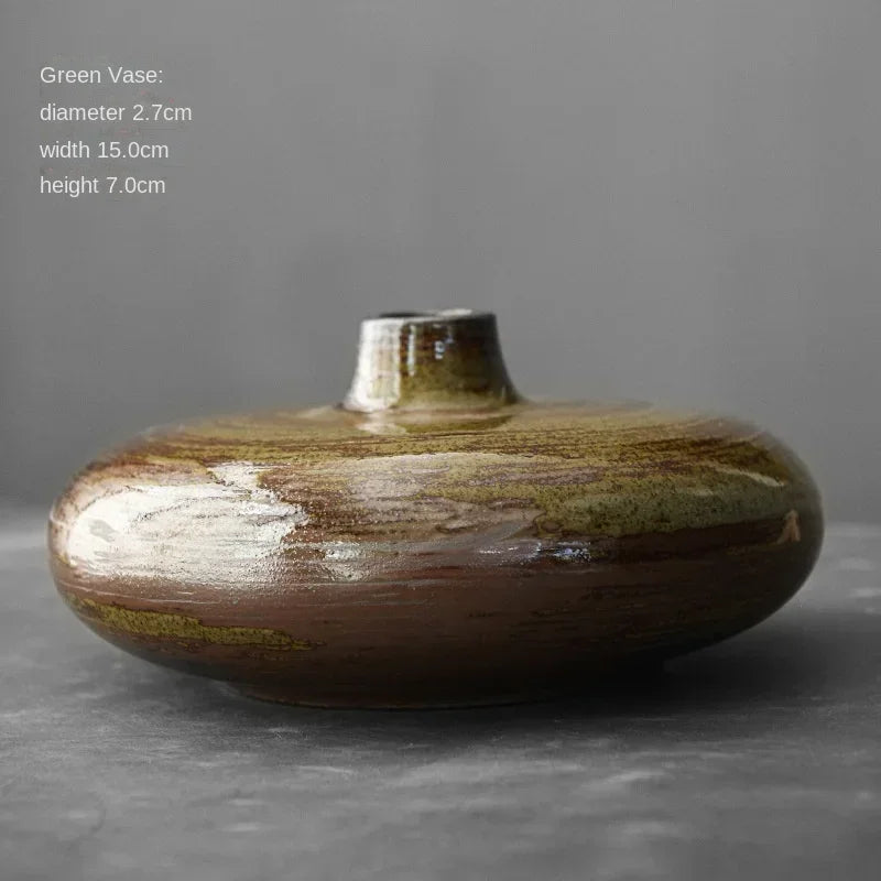 Japanese Style Antique Zen Ceramic Vase