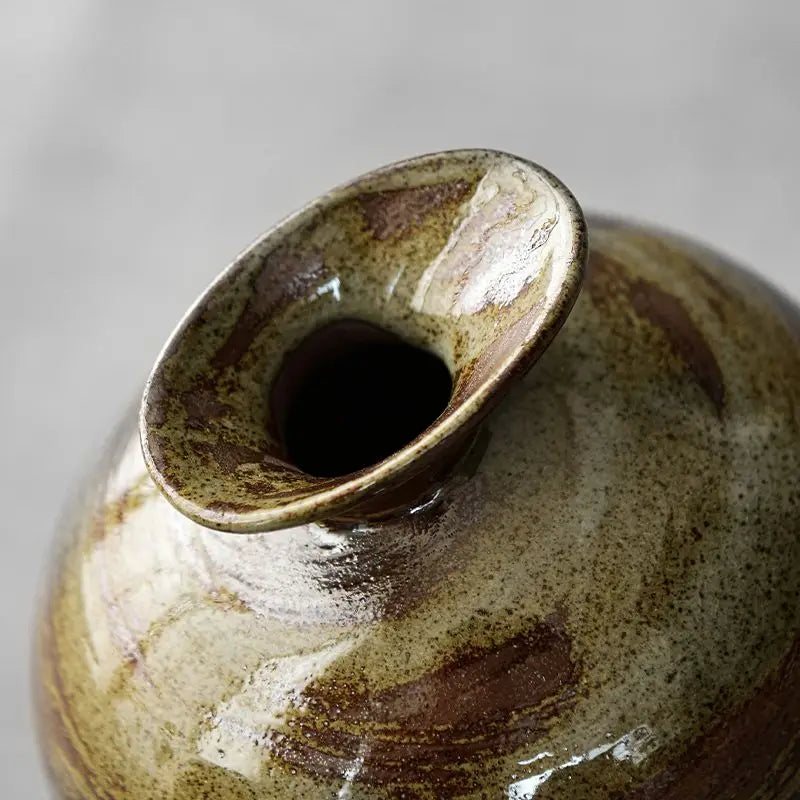 Vintage Japanese Ceramic Abstract Vases