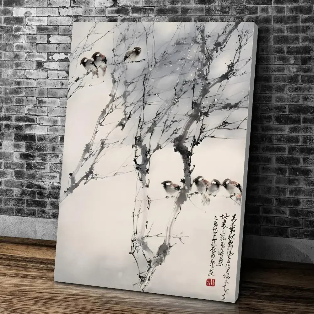 Chinese Style Calligraphy Painting on Canvas Prints