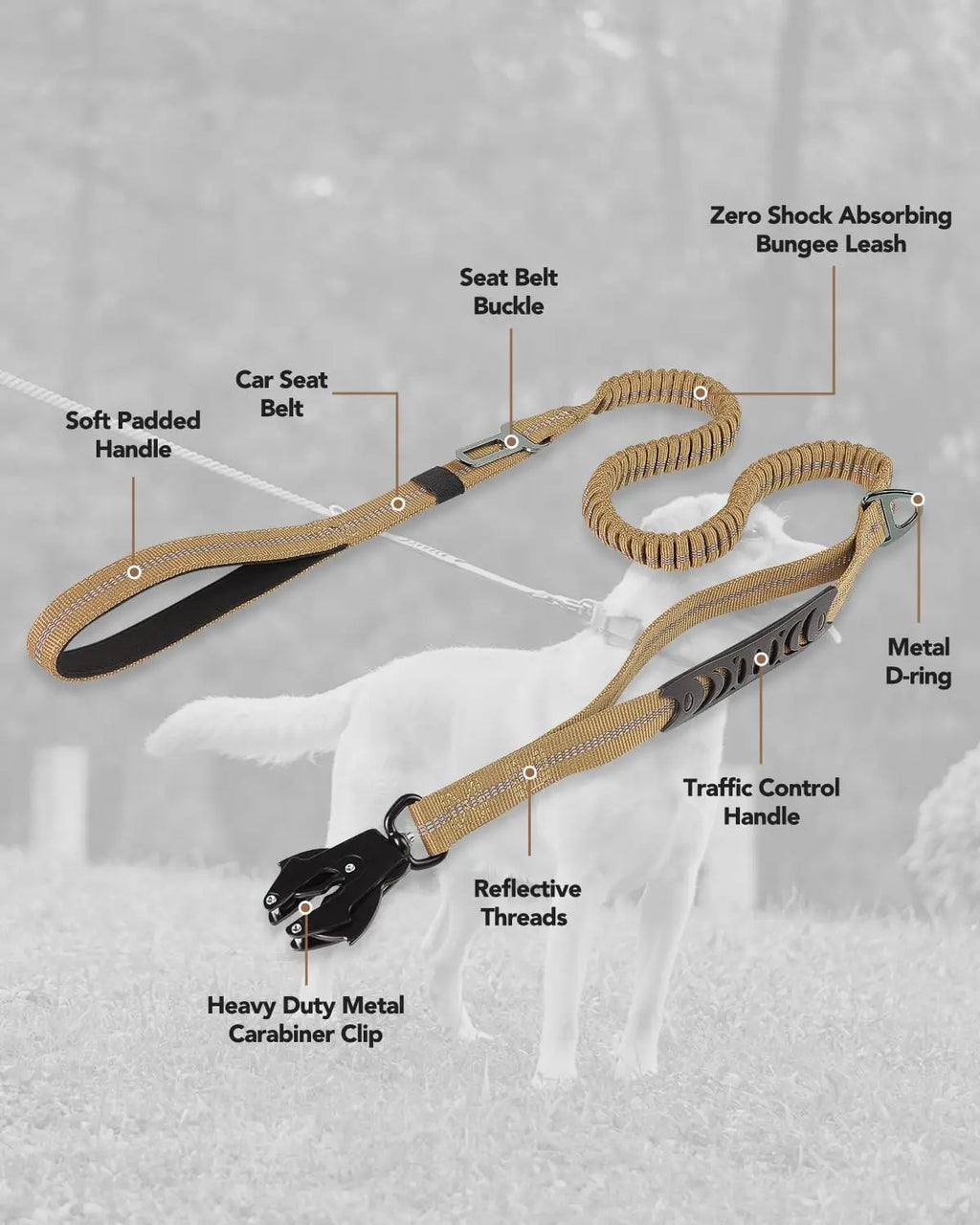 Military-Grade Tactical Dog Collar with Handle