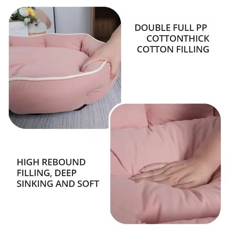 Pet Sleeping Sofa Large Plush Dog Bed