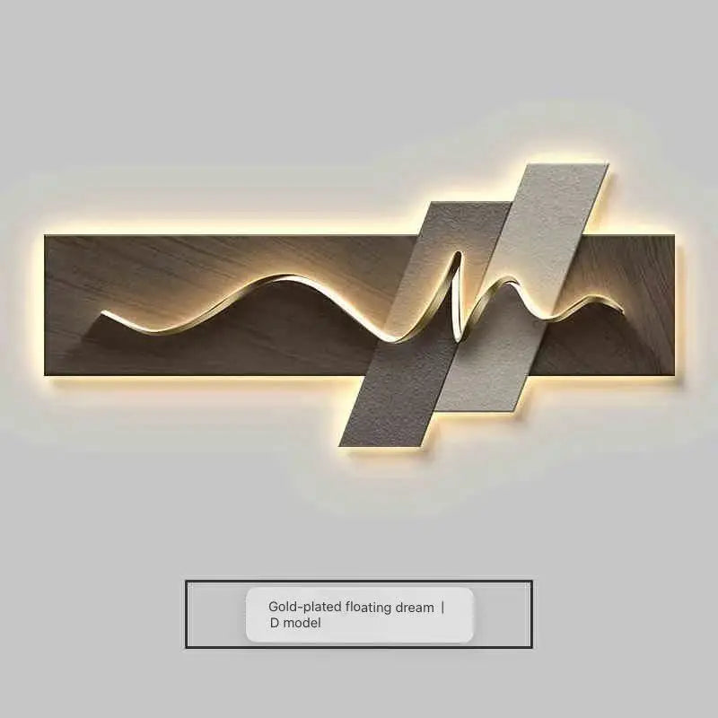 Luxury Modern Wall Art, LED Ambient Lighting