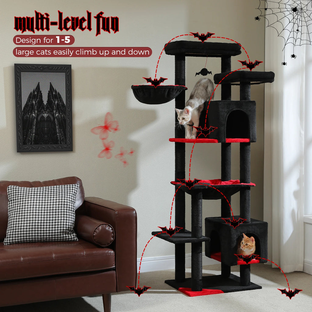 Deluxe Tall Cat Tree for Indoor Cats
