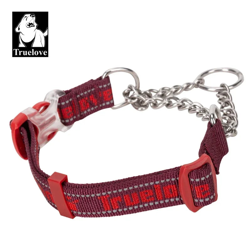 No-Pull Stainless Steel Nylon Dog Training Collar