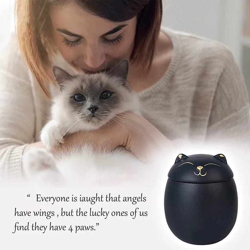 Memorial Cremation Urn for Pet Ashes, Handcrafted