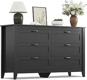 Modern Wood 6 Drawer Dresser in 3 Color Choices


















 Elegances
