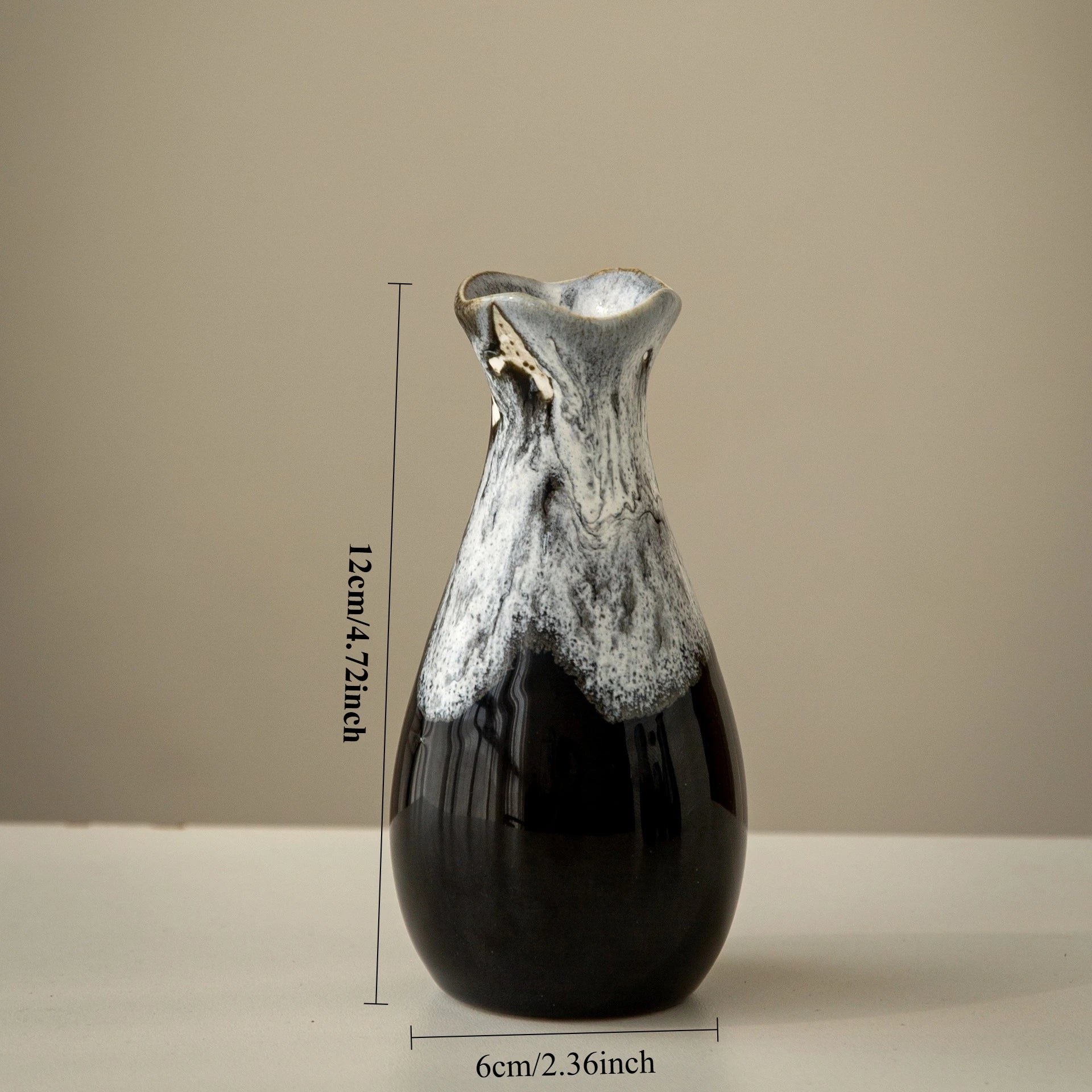 Handmade Japanese Retro Ceramic Kiln Glazed Vase