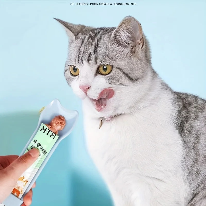 Spoon Feeder for Lickable Wet Cat Treats