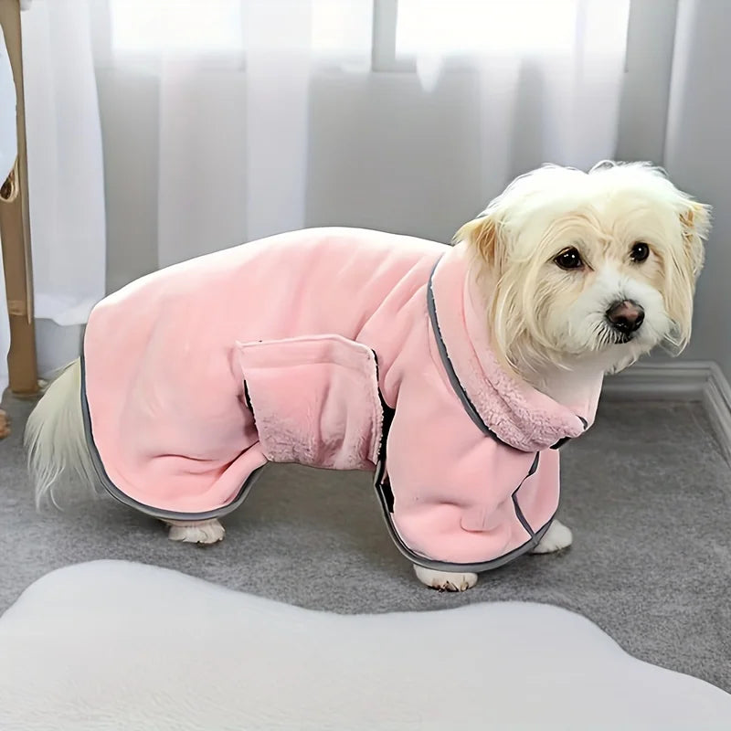 Dog Absorbent Bath Towel, Pet Bathrobe